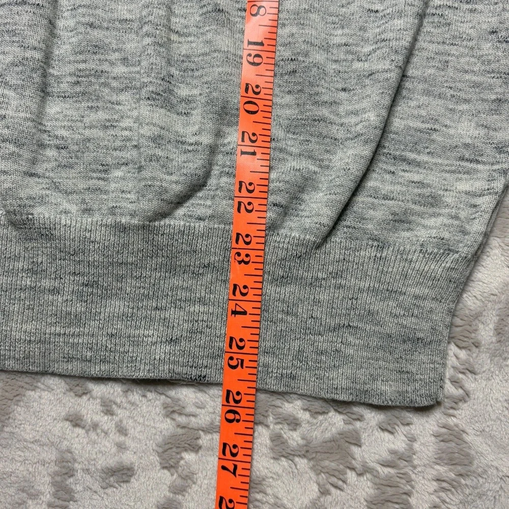 J Crew Heather Gray Crewneck Sweatshirt Mens L Cotton Pullover Preppy Minimalist